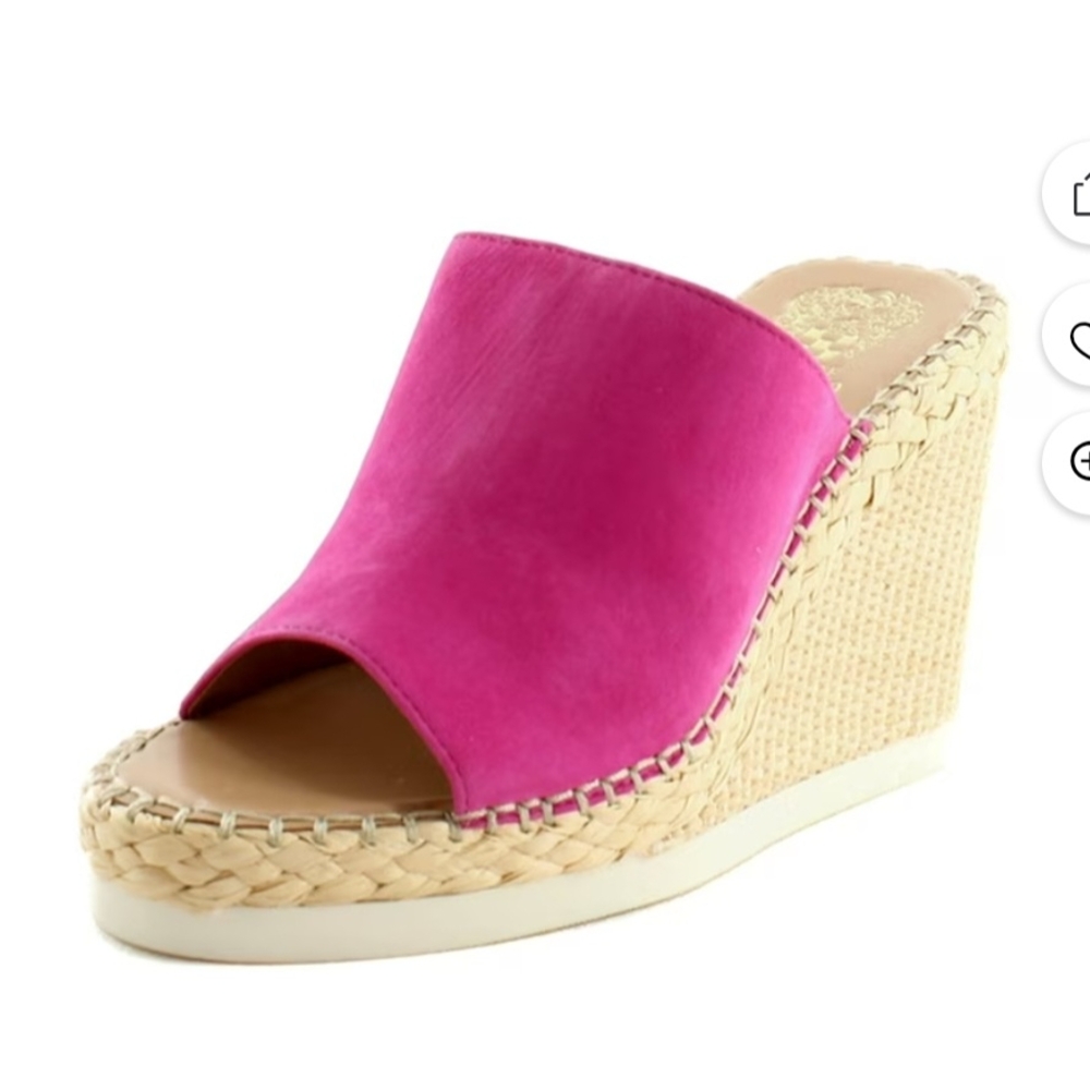 Pink Wedge Sandals